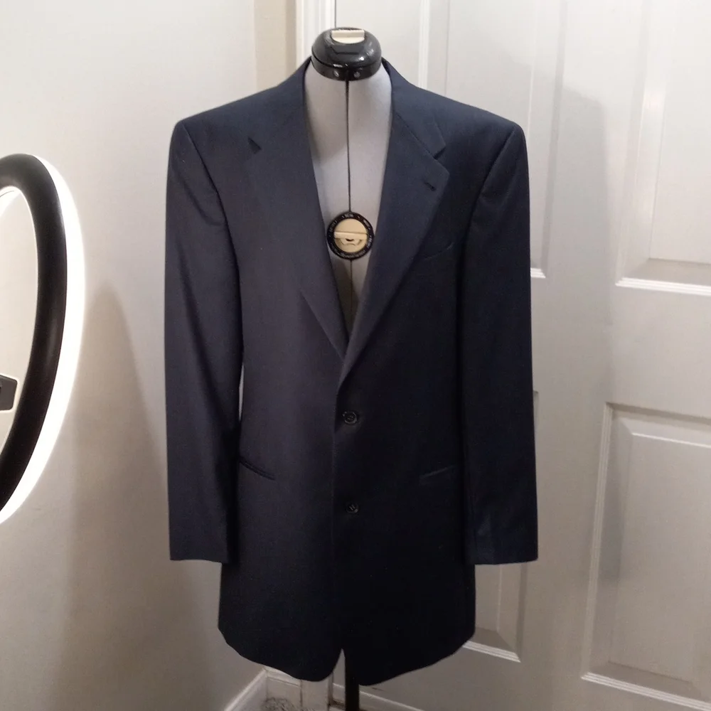 Murano Blazer,Made in Italy, Dk Navy, 100% Wool
